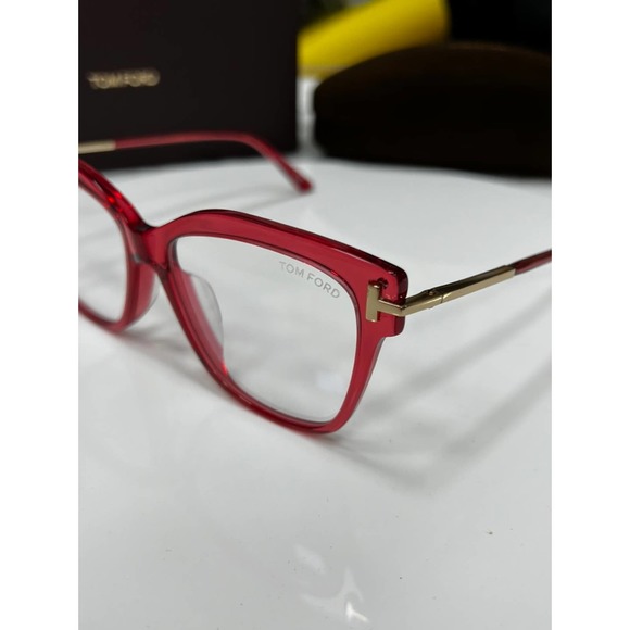 NEW Tom Ford FT5704-B Bluelight Frames in Red - Picture 5 of 7